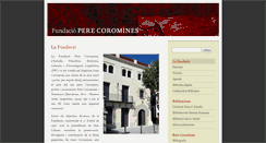 Desktop Screenshot of fundaciocoromines.cat
