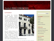Tablet Screenshot of fundaciocoromines.cat
